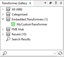Custom transformer in the Transformer Gallery